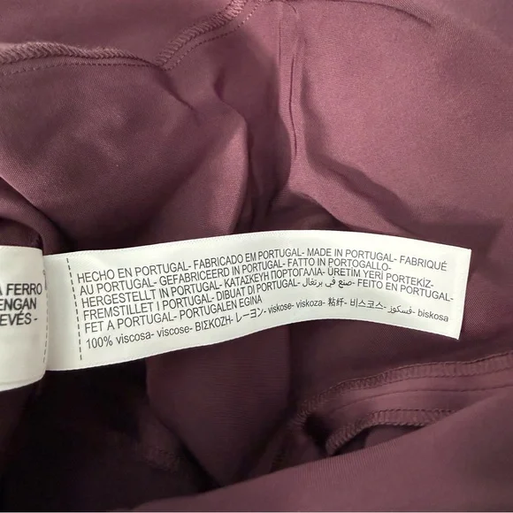 Women’s Massimo Dutti Studio Spaghetti Strap High Slit Formal Dress 9276 Medium - Picture 13 of 16